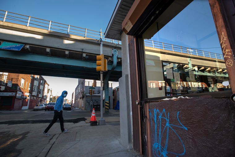 A view of Philadelphia's Frankford neighborhood, where Temple University Professor Jamie Fader interviewed young men and found that many, fearing police and street violence, simply retreated from social interactions. Fader said that may keep them safe, but it comes at a high cost for them and for the community.