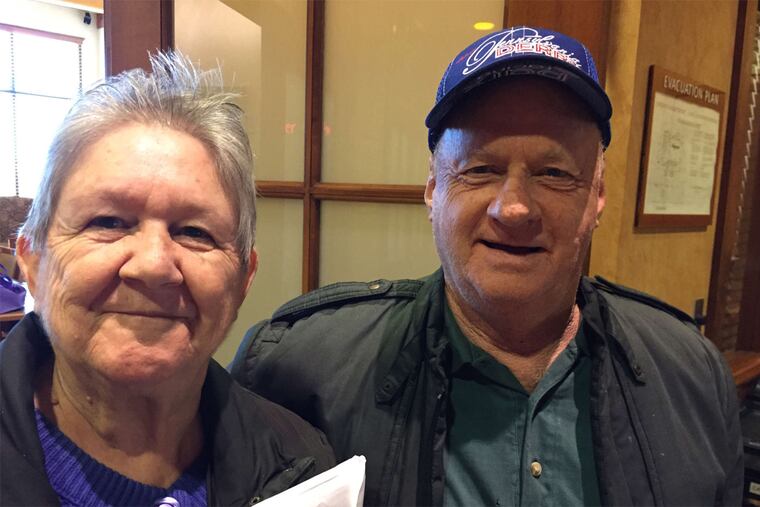 Patricia and Robert Johnstone at a Medicare insurance information session in Collegeville.