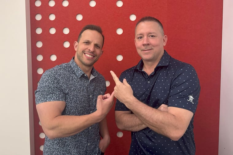 97.5 The Fanatic hosts Bill Colarulo (left) and Ricky Bottalico, who will co-host the station's new afternoon show beginning Monday.