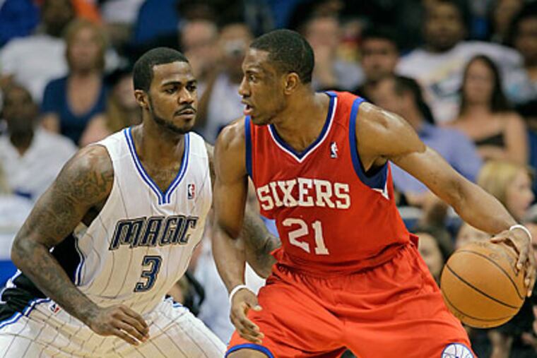 The 76ers currently hold the last playoff spot in the Eastern Conference. (John Raoux/AP)