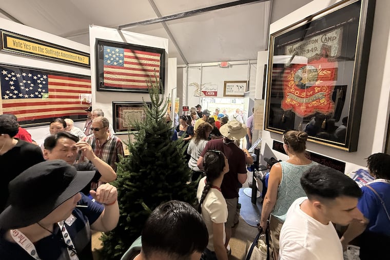 Pennsylvania's pavilion showcases state history and memorabilia at the Great American State Fair on June 30, 2026 in Washington, D.C.