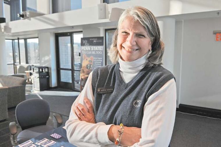 At Penn State Great Valley in Malvern, prospective students come to be interviewed on Feb. 2, 2013. Here, Associate Dean for Student Affairs Mitch Kirsch. ( APRIL SAUL / Staff Photographer )