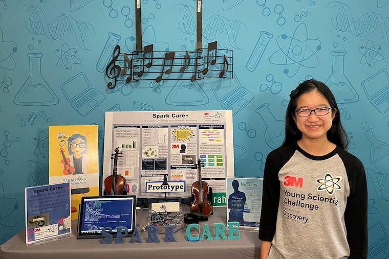 Sarah Park, a 14-year-old from Jacksonville, Florida, created a device called Spark Care+, which selects music to help people who are feeling depressed or anxious. The invention won her the title of America’s Top Young Scientist.