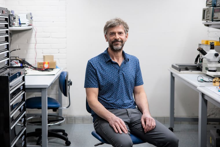 Evan Malone, founder and president of NextFab, at his Solid Labs office in Philadelphia.