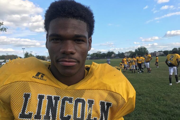 Sammy Karr, Lincoln senior running back and linebacker.