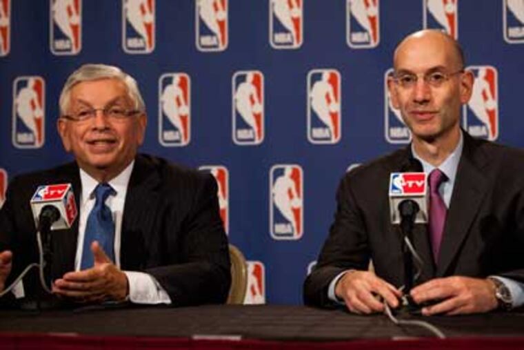 Adam Silver told reporters the luxury tax is harsher than it was in the past deal and hopes it's effective. (AP Photo/John Minchillo)