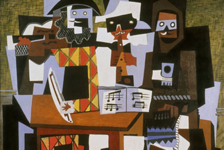 The show includes Picasso’s “Three Musicians” (1921).
