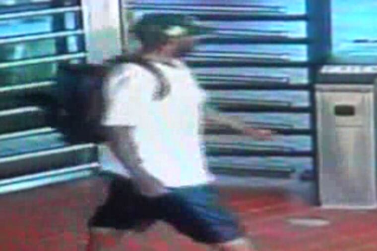 A SEPTA video from the Margaret-Orthodox station in Frankford shows the suspect in the attack.