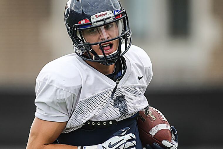 Penn wide receiver Conner Scott. (Steven M. Falk/Staff Photographer)