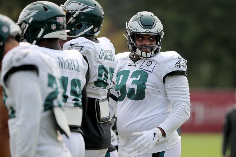 Defensive tackle Javon Hargrave (right) could be ready for a breakout game against the 49ers.