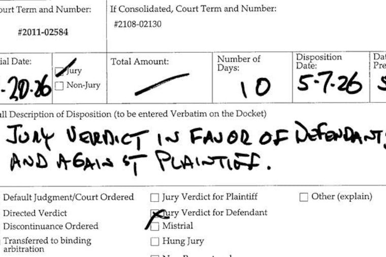 The defense jury verdict Philadelphia Common Pleas Judge Craig Levin eventually in the civil trial of two physicians who were accused of negligence that contributed to Matthew Tarnopol's 2019 overdose death.