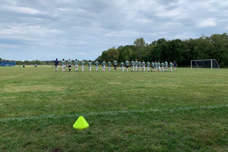 New Egypt defeated Medford Tech, 5-0, thanks to a five-goal effort by Chase Sempervive.