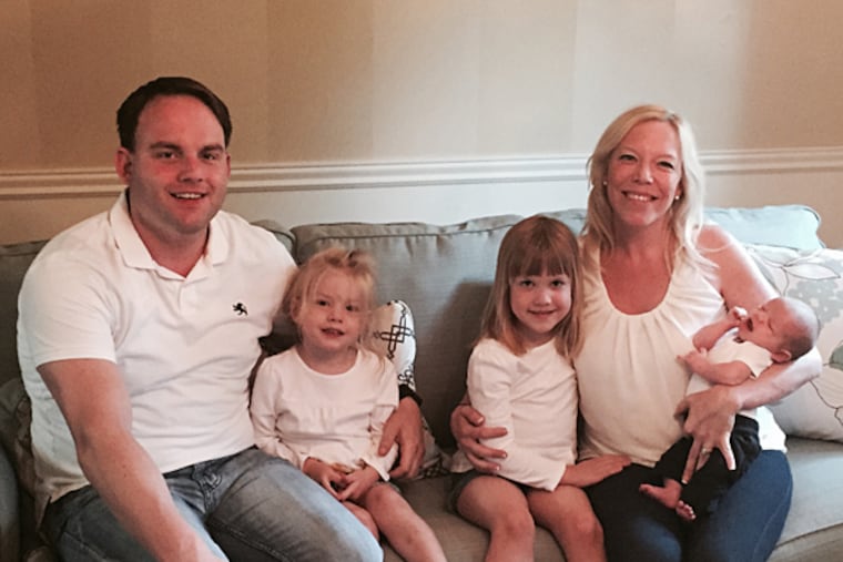 Savanna, Taylor, Christina holding Grayson. (Credit: Shane Mulligan)