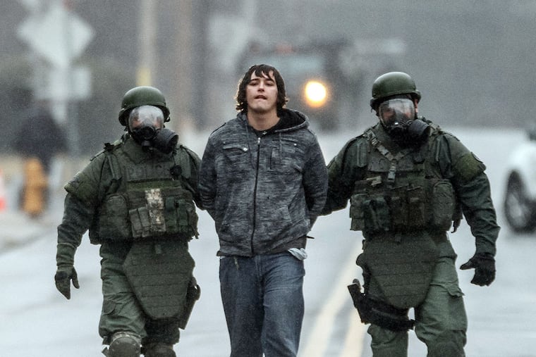 Nicholas Todd Helman, 19, was charged with attempted murder and risking catastrophe for allegedly sending a scratch-and-sniff birthday card laced with ricin to a man now dating his ex-girlfriend. (Dan Creighton / For the Inquirer)