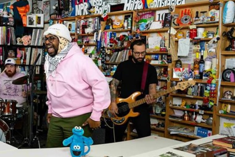 Philadelphia-based Soul Glo is NPR's first hardcore punk band to get a Tiny Desk Concert — and the first to open up a Tiny Desk mosh pit.