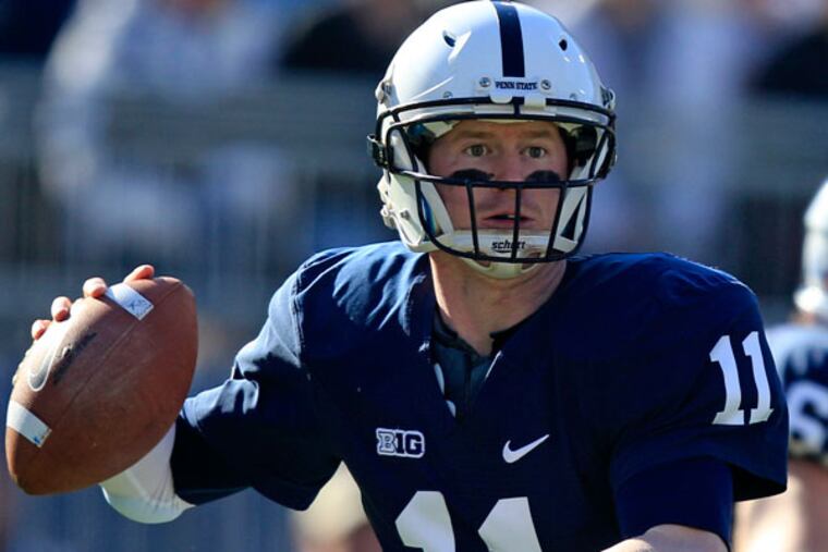 Former Penn State QB Matt McGloin tweeted the news about his three-year contract. (Gene J. Puskar / AP)