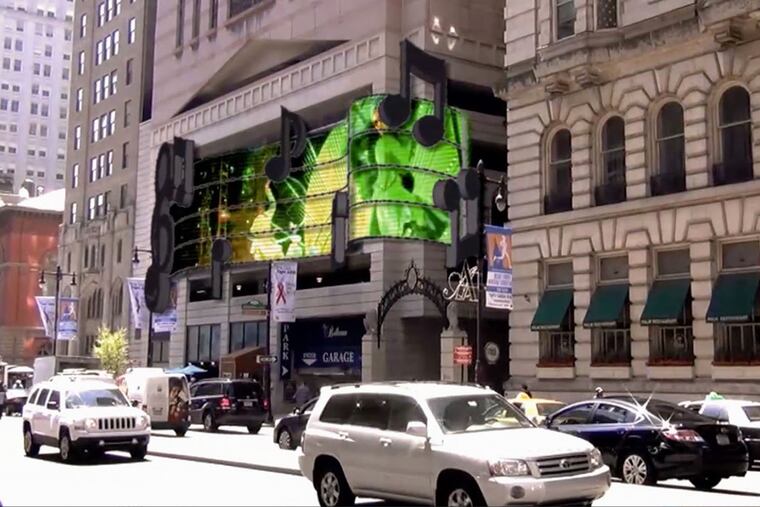 The City Council’s Rules Committee will have hearing today on a bill to allow ads called Urban Experiential Displays, essentially 3-D digital motion-picture ads, in three areas of Center City.