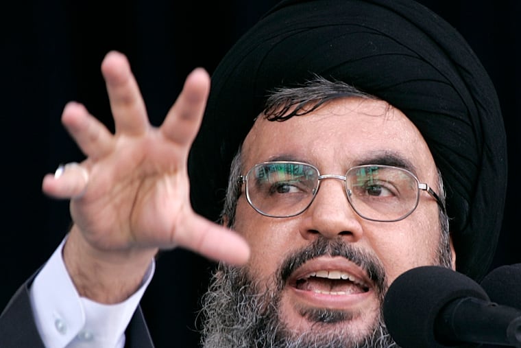 Hezbollah leader Hassan Nasrallah, who was killed in an Israeli airstrike Friday, made a fatal decision when he chose to support Hamas after its Oct. 7 massacre inside Israel, Trudy Rubin writes.