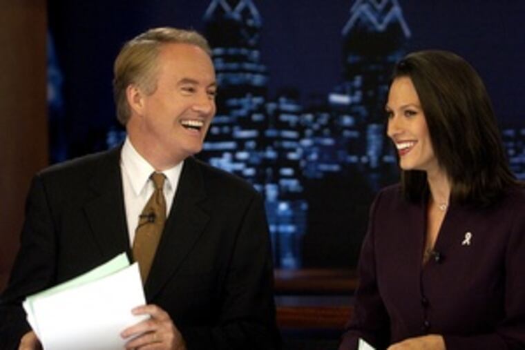 In private, CBS3's Larry Mendte scoured Alycia Lane's e-mails, a document says, checking 10 or more times on busy days.