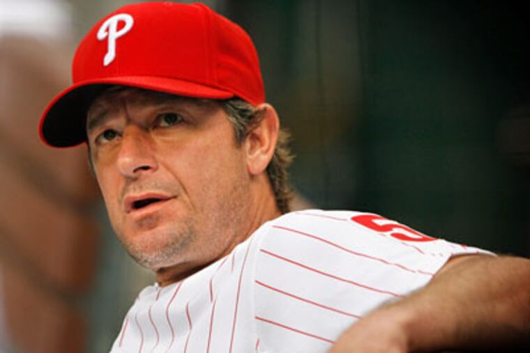 "I think Jamie Moyer, after all these years, I think he's earned the right to start a game in the World Series," Charlie Manuel said. "I think he's one of the big reasons why we're here today." (Jerry Lodriguss / Staff Photographer)