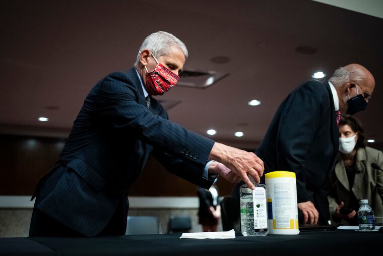 “We’ve got to get the message out that we are all in this together,” by wearing masks in public and keeping out of crowds, said Dr. Anthony Fauci, infectious disease chief at the National Institutes of Health.