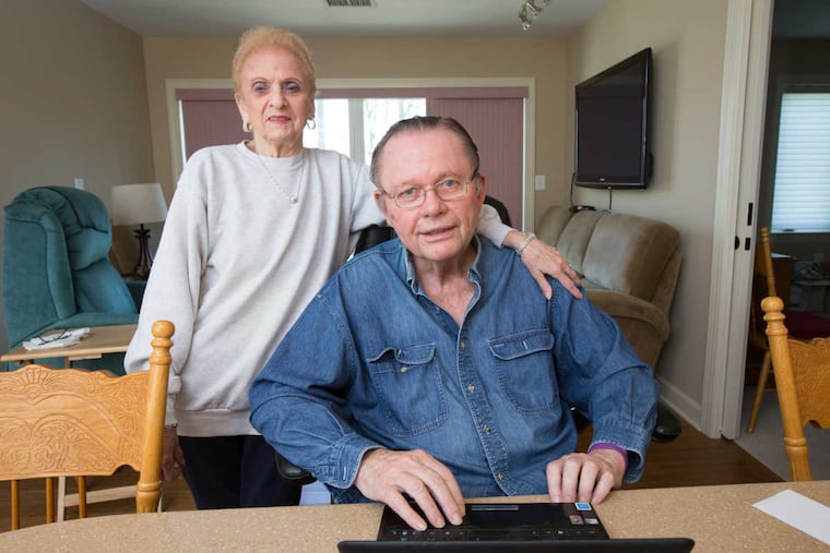 Ethel and Bill Lyon in their new stair-free apartment.