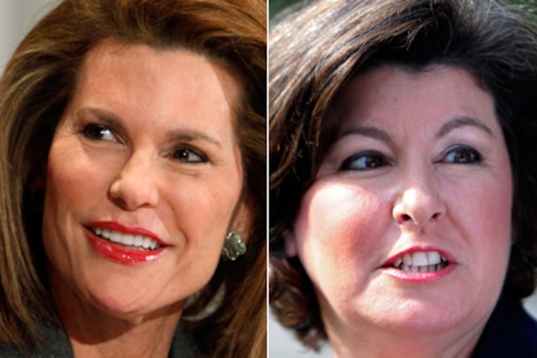 Komen's CEO Nancy Brinker, left; Karen Handel, who quit.