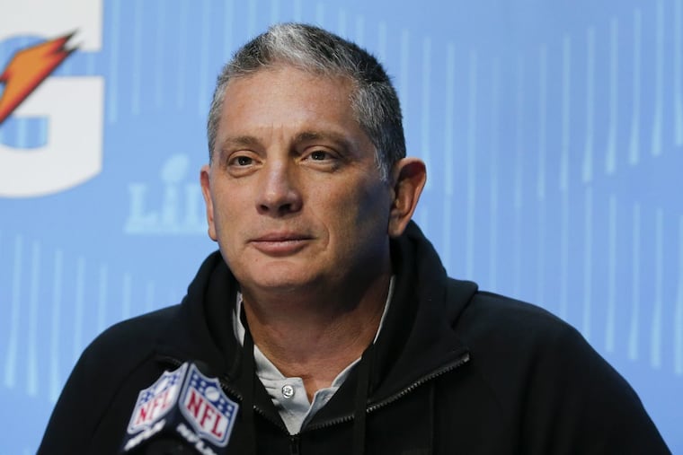 Eagles defensive coordinator Jim Schwartz got his start in the NFL on Bill Belichick’s staff with the Cleveland Browns.