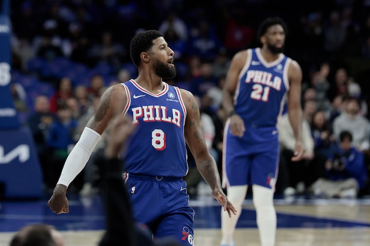 Paul George scored 28 points in his return from suspension against the Bulls on Wednesday.