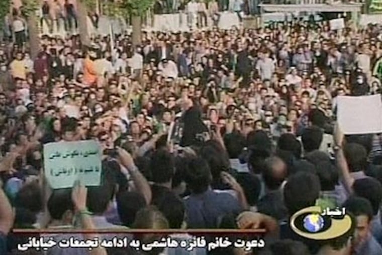 The results of Iran's presidential election sparked outrage and opposition around the world. (AP Photo/IRIB)