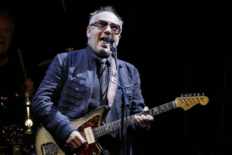 Elvis Costello opens his show with "This Year's Girl" while performing with the Imposters at the Hard Rock Hotel & Casino in Atlantic City on November 3, 2018. ELIZABETH ROBERTSON / Staff Photographer