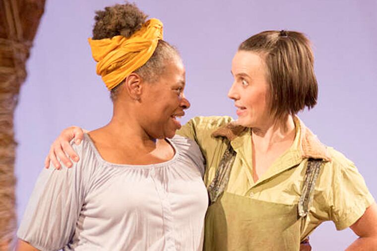 Alice Gatling plays the black characters, Kristyn Chouiniere the white ones. (Matthew J. Photography)