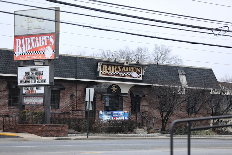 Barnaby's in Ridley submitted a request to sell their popular bar-restaurant to New Destiny Christian Center, an evangelical Christian church based nearby.