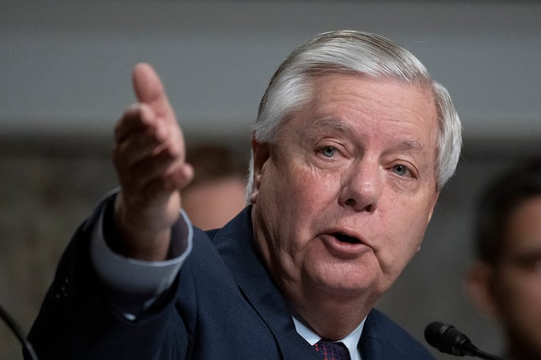 Ranking member Sen. Lindsey Graham, R-S.C., speaks during the Senate Judiciary Committee's hearing on online child safety on Capitol Hill on Wednesday.