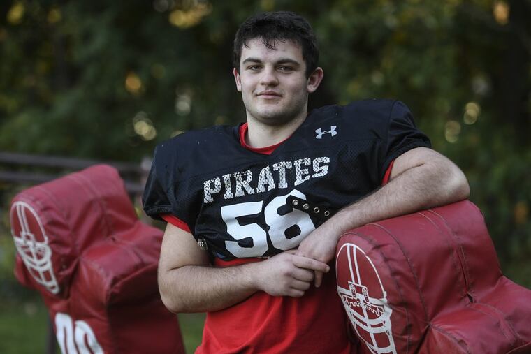 Cinnaminson High middle linebacker/offensive guard Kai Leibfried.