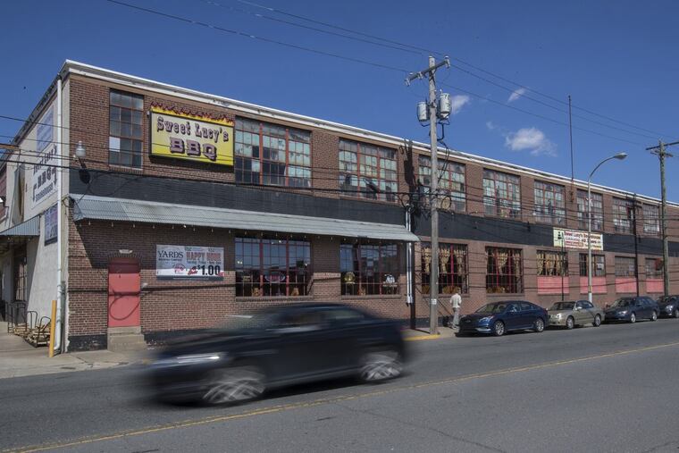 Sweet Lucy’s BBQ on State Street in Northeast Philadelphia. A blaze broke out at the restaurant’s warehouse and offices.