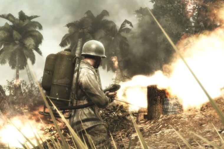 "Call of Duty: World at War" shifts the time frame to World War II.