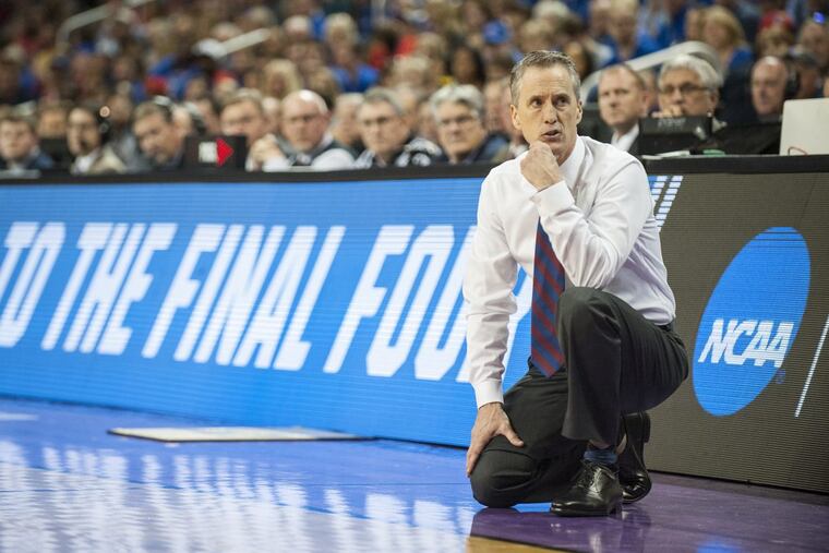 Penn Quakers head coach Steve Donahue coached against Villanova in the regular season and Kansas in the NCAA tournament.