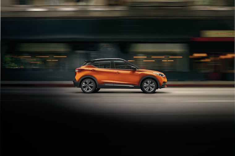 The 2019 Nissan Kicks is a small crossover that replaced the Juke for the 2018 model year. It lacks available all-wheel drive, unfortunately.