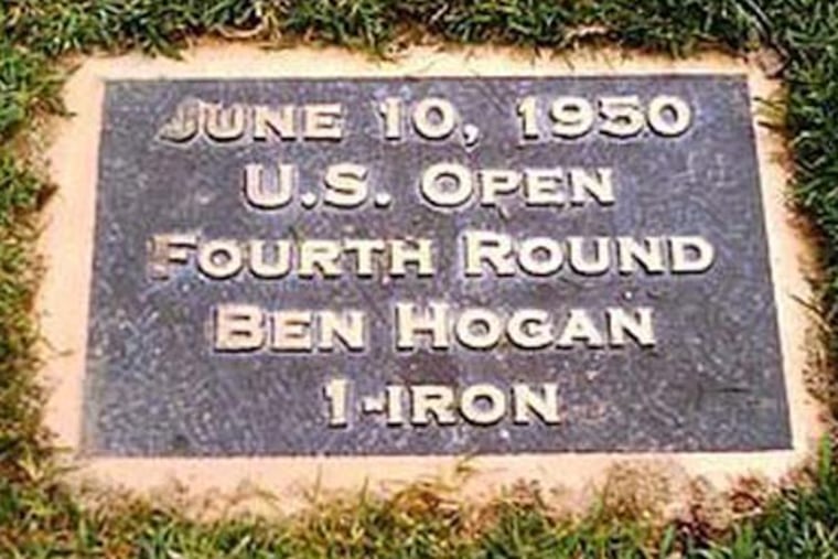 Second plaque of Ben Hogan at Merion.