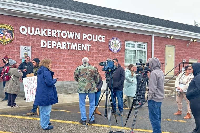 Bucks County DA investigates Quakertown police after arresting high school students during ICE protest. Bucks County DA investigates Quakertown police after arresting high school students during ICE protest.