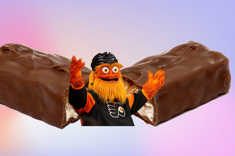 The Philly version of current Halloween memes might show Gritty and the caption, "Parents, please check your kids’ candy this Halloween. We just found Gritty inside this Snickers bar."