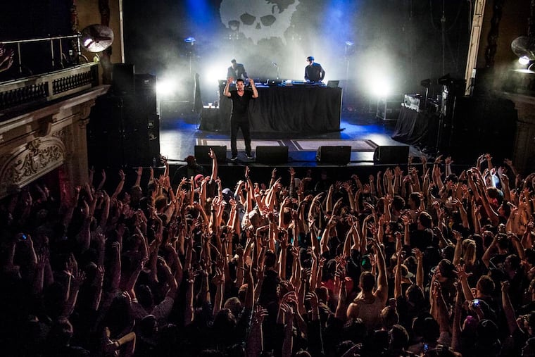The crowd during Atmosphere's stop at The Trocadero as part of their "Fortunate" tour on Wednesday, May 6, 2015.