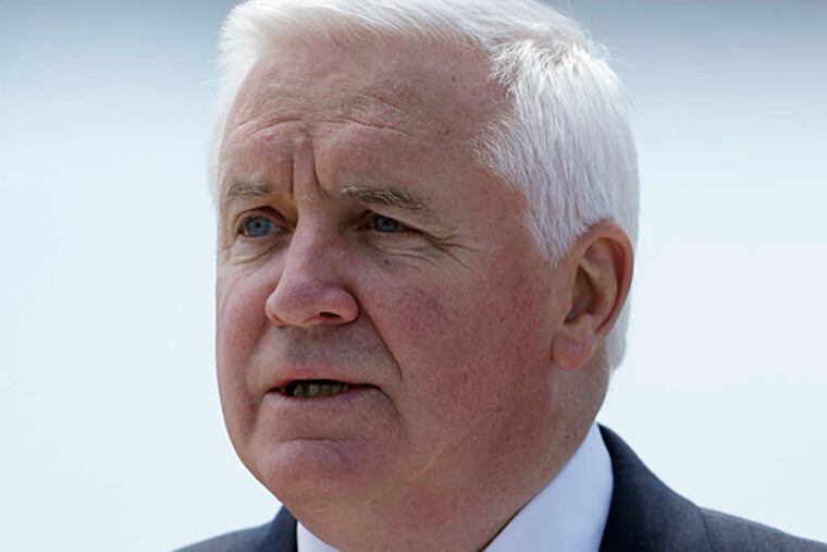 Pa. Gov. Tom Corbett and his three most recent predecessors - Tom Ridge, Mark Schweiker, and Ed Rendell - joined Saturday in an appeal to Pennsylvania lawmakers to end their deadlock over transportation funding,
A Franklin and Marshall/ Daily News poll shows that Republican voters are increasingly abandoning the guv. The poll also found confusion about Obamacare.