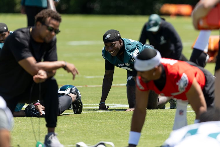 Hollywood Brown (0) is looking to recharge his career with the Eagles.