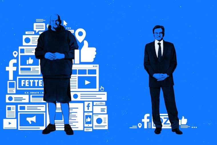 John Fetterman has spent far more money on Facebook advertising than Mehmet Oz has.