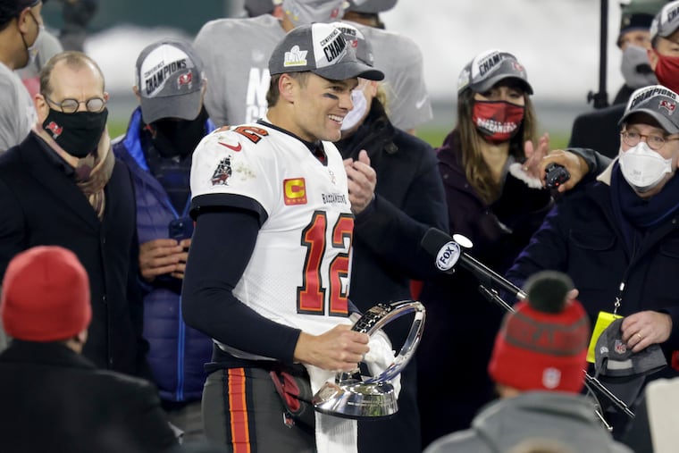 A Washington D.C. bettor has 480,000 reasons to hope Tom Brady is up on the victory platform after Sunday's Super Bowl. Two other bettors wagered a combined $5.76 million on the Bucs +3.5.