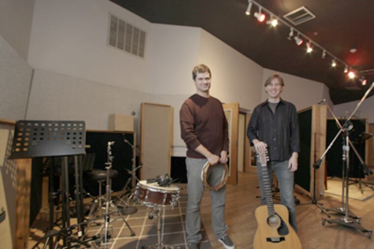 MilkBoy business partners Tommy Joyner (left) and Jamie Lokoff at Larry Gold's Studio, which they bought. (Michael S. Wirtz / Staff Photographer)