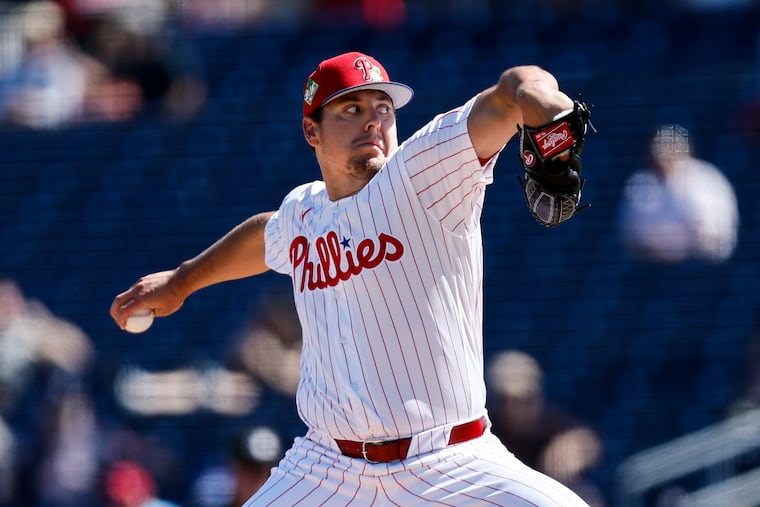 Brad Keller needed just 11 pitches to retire the side in order on Wednesday in his spring debut with the Phillies.