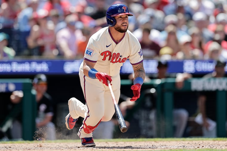 Phillies catcher Rafael Marchán left Wednesday's game with knee pain and was placed on the injured list on Friday.